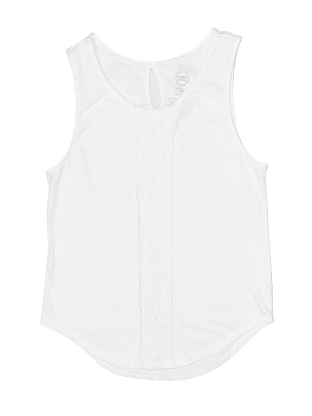WONDER NATION Girl's White Tank Top